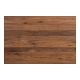 The Malibu dining table embodies an organic aesthetic through its design. Thick pieces of solid walnut is used from head to toe, showing off this pieces beautiful grain pattern and shades. The rounded edges on the legs and table-top creates a flow that is more contemporary and natural. With seating space for 10, the Malibu dining table can host the entire neighborhood.   Dimensions: 88"W x 38"D x 30"H  Materials: Solid Walnut
