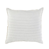This Blake Duvet Collection Cream/Gray is youthful and casual with subtle frayed edges. Made of 100% linen, the duvet cover and shams are finished with simple tie closures. Inserts sold separately 100% linen Shell-button closure Machine wash cold; tumble dry low; warm iron as needed. Do not bleach