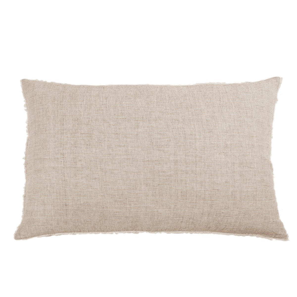 Subtle frayed edges of soft linen add a dash of unexpected detail to this Logan Duvet Collection Terra Cotta by Pom Pom at Home. Woven with two different colored yarns for a heathered effect, the duvet cover and shams feature shell button closures. Inserts sold separately 100% linen Shell-button closure Machine wash cold; tumble dry low; warm iron as needed. Do not bleach