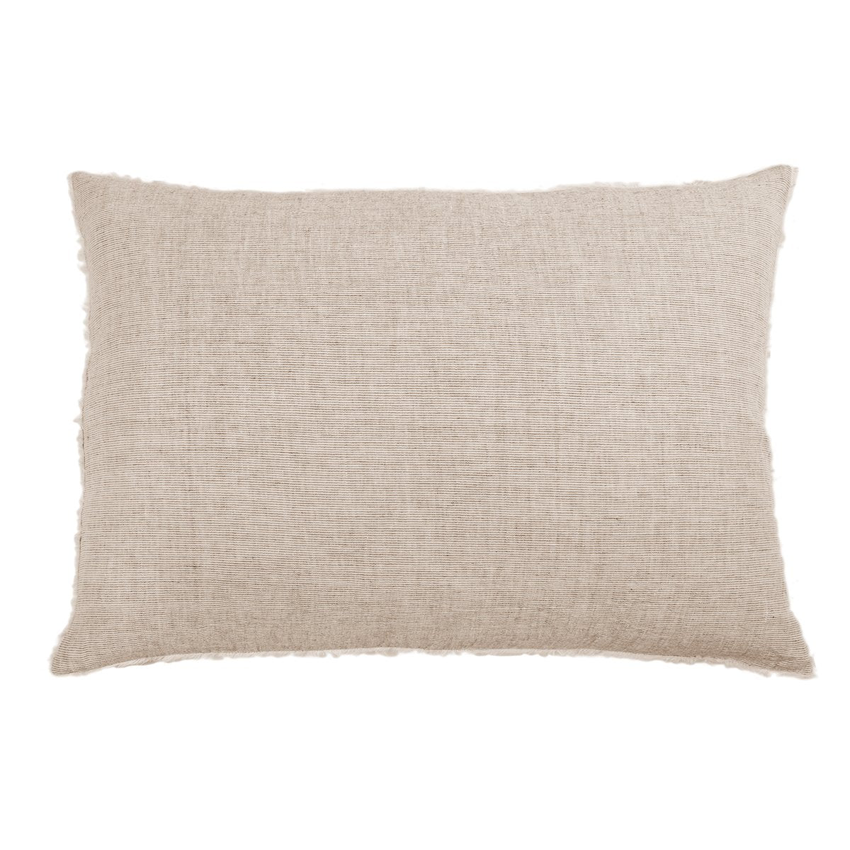 Subtle frayed edges of soft linen add a dash of unexpected detail to this Logan Duvet Collection Terra Cotta by Pom Pom at Home. Woven with two different colored yarns for a heathered effect, the duvet cover and shams feature shell button closures. Inserts sold separately 100% linen Shell-button closure Machine wash cold; tumble dry low; warm iron as needed. Do not bleach