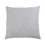 Subtle frayed edges of soft linen add a dash of unexpected detail to this Logan Duvet Collection Navy by Pom Pom at Home. Woven with two different colored yarns for a heathered effect, the duvet cover and shams feature shell button closures.  Inserts sold separately 100% linen Shell-button closure Machine wash cold; tumble dry low; warm iron as needed. Do not bleach