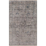 Featuring Theodora Charcoal / Ocean Hand-Knotted Rug by Surya at Amethyst Home. The Theodora Collection showcases traditional inspired designs that exemplify timeless styles of elegance, comfort, and sophistication. With their hand knotted construction, these rugs provide a durability that can not be found in other handmade constructions, and boasts the ab.  Amethyst Home provides interior design, new home construction design consulting, vintage area rugs, and lighting in the Park City metro area.