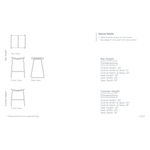 The Butterfly Bar + Counter Stool by Verellen offers an invitation to linger, laugh, toast, and relax. It comes standard with metal base and wood top. Please specify seat finish and base selection. Available in bar or counter height. Amethyst Home provides interior design, new home construction design consulting, vintage area rugs, and lighting in the Austin metro area.