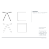 The Butterfly Upholstered Occasional Stool by Verellen is abstract and beautiful. This comes standard with:  soy based poly wrap seat construction double needle stitch detail knife edge upholstery style sits on glides standard walnut brace