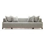 We love the exposed wood on the Rowan Sofa Family by Verellen. A comfortable, lasting sofa to have the family gathered together for years to come! This is made with a sustainably harvested hardwood frame and 8-way hand-tied seat construction.