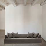 We love the exposed wood on the Rowan Sofa Family by Verellen. A comfortable, lasting sofa to have the family gathered together for years to come! This is made with a sustainably harvested hardwood frame and 8-way hand-tied seat construction.