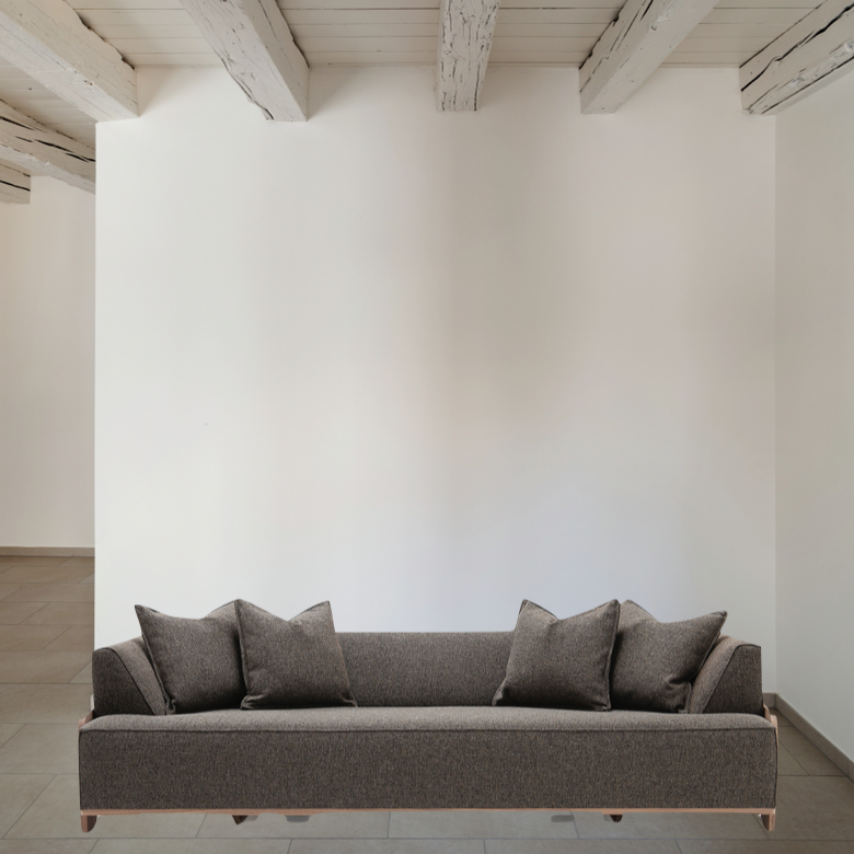 We love the exposed wood on the Rowan Sofa Family by Verellen. A comfortable, lasting sofa to have the family gathered together for years to come! This is made with a sustainably harvested hardwood frame and 8-way hand-tied seat construction.