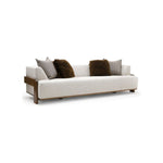 We love the exposed wood on the Rowan Sofa Family by Verellen. A comfortable, lasting sofa to have the family gathered together for years to come! This is made with a sustainably harvested hardwood frame and 8-way hand-tied seat construction.