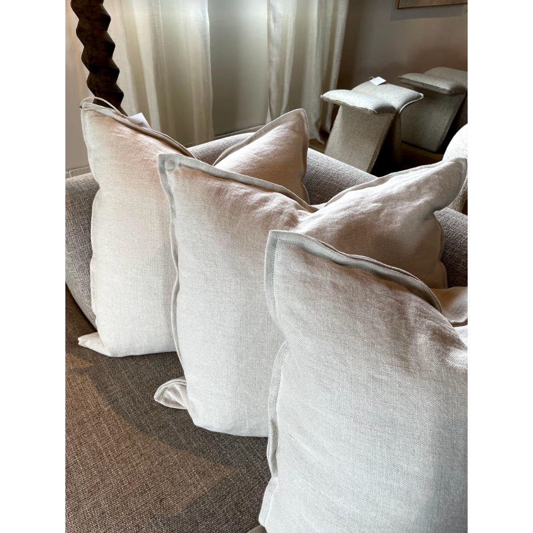 We love the exposed wood on the Rowan Sofa Family by Verellen. A comfortable, lasting sofa to have the family gathered together for years to come! This is made with a sustainably harvested hardwood frame and 8-way hand-tied seat construction.