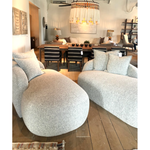 Theo LAF Chaise in Patric - Gravel Fabric