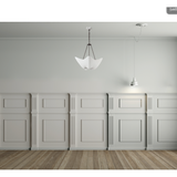 Featuring Cosima Medium Chandelier by Visual Comfort at Amethyst Home. The Cosima Medium Chandelier has a unique, abstract shape. Hang in your bedroom, over the kitchen island, or another area to bring some fun light to the space. 
Overall Dimensions: 28" L x 28" W x 27.25" H.  Amethyst Home provides interior design, new home construction design consulting, vintage area rugs, and lighting in the Nashville metro area.