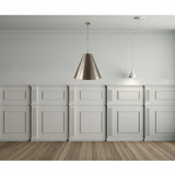 Featuring Goodman Large Hanging Lamp by Visual Comfort at Amethyst Home. The Goodman Large Hanging Lamp by Visual Comfort gives us all the industrial and farmhouse vibes. Available in four different finishes, this looks gorgeous hanging over a kitchen island, sink, or other large area.
Overall Dimensions: 24.5" L x 24.5" W x 48.5" HWeight: 20 lbs.  Amethyst Home provides interior design, new home construction design consulting, vintage area rugs, and lighting in the Austin metro area.
