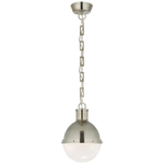 Featuring Hicks Small Pendant by Visual Comfort at Amethyst Home. We love the white glass globe shade on this Hicks Small Pendant. Hang it over your kitchen island or sink to bring the space an industrial feel. 
Overall Dimensions: 8.5" L x 8.5" W x 11.75" HWeight: 10 lbs..  Amethyst Home provides interior design, new home construction design consulting, vintage area rugs, and lighting in the Salt Lake City metro area.