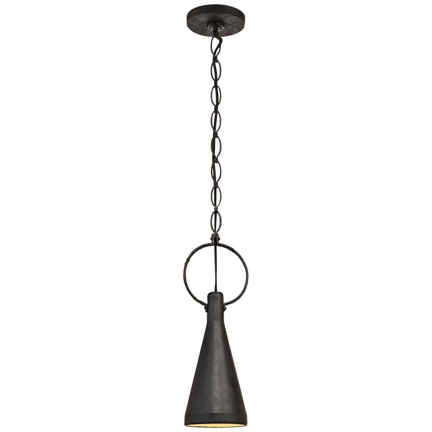 Featuring Limoges Small Pendant by Visual Comfort at Amethyst Home. We love the finish on this Limoges Small Pendant by Visual Comfort. This would look gorgeous over a kitchen island, kitchen sink, or other area needing extra light. 
Overall Dimensions : 6.75" L x 6.75" W x 19" HWeight: 4 lbs..  Amethyst Home provides interior design, new home construction design consulting, vintage area rugs, and lighting in the Park City metro area.