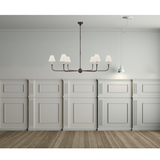 Featuring Piaf Grande Chandelier by Visual Comfort at Amethyst Home. This Piaf Grande Chandelier from Visual Comfort has linen shades and brings a warm, classic look to any entry way, living room, or other large area. 
Overall Dimensions: 58" L x 58" W x 56.75" HWeight: 40 lbs.  Amethyst Home provides interior design, new home construction design consulting, vintage area rugs, and lighting in the Charlotte metro area.