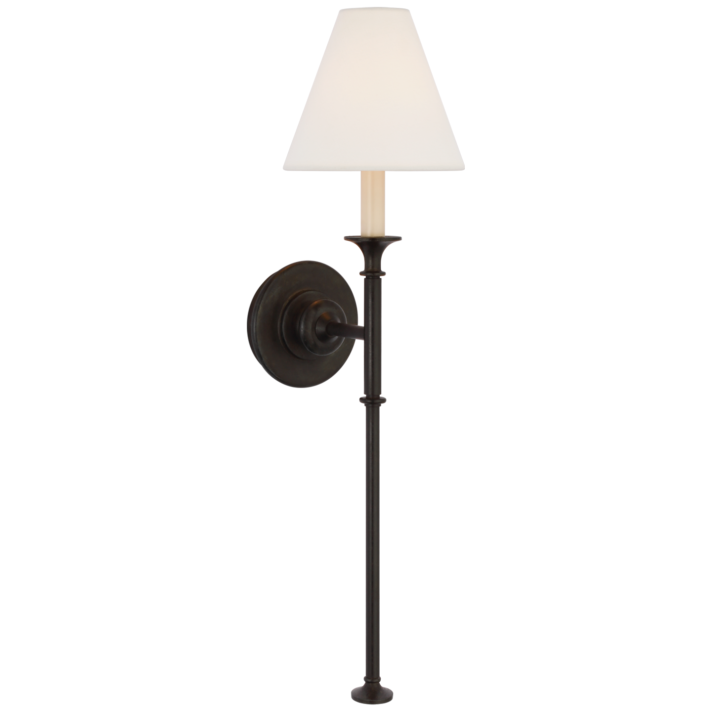 Featuring Piaf Large Tail Sconce by Visual Comfort at Amethyst Home. This long, knobby Piaf Large Tail Sconce is the perfect detail to add to any living room, bedroom, or other space needing an extra source of light!
Overall Dimensions: 7.5" L x 7.5" W x 19.25" HWeight: 4 lbs.  Amethyst Home provides interior design, new home construction design consulting, vintage area rugs, and lighting in the Boston metro area.