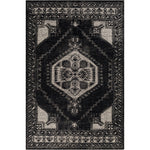 Featuring Zahra Black Hand-Knotted Rug by Surya at Amethyst Home. A true gem in a hard to find color -- this jet black hand-knotted rug is a designer's treasure.  Vacuum regularly and clean with soap & water.
Hand KnottedWoolZHA-2303.  Amethyst Home provides interior design, new home construction design consulting, vintage area rugs, and lighting in the Nashville metro area.