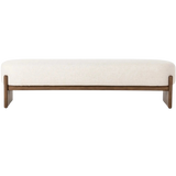 Kirby Alcala Cream Accent Bench | shipping 11/14/2025