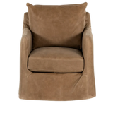Freddy Leather Swivel Chair | ready to ship!
