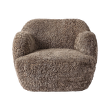 Julius Taupe Shearling Swivel Chair | shipping 11/14/2025