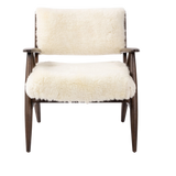 Papile Cream Shearling Chair | ready to ship!