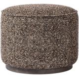 Sinclair Ivan Granite Round Ottoman | ready to ship!