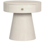 Chiro Ivory Painted Linen Nightstand | shipping 01/15/2026