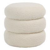 Jolo Faux Sheepskin Ottoman | ready to ship!