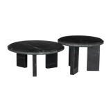 Dakota Black Marble Nesting Coffee Table Set | shipping 12/05/2025