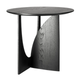 Oak Geometric Side Table - Black | ready to ship!