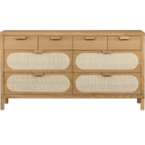 Allegra 8 Drawer Dresser - Natural Cane | ready to ship!