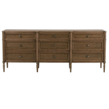 Toulouse Toasted Oak Veneer 9 Drawer Dresser | shipping 11/12/2025
