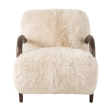 Sandro Champagne Mongolian Fur Chair | shipping 11/01/2025