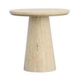 Avril Travertine Side Table | ready to ship!