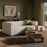 Langham Channeled 2-Piece Sectional - Crypton Nomad Snow