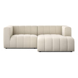 Langham Channeled 2-Piece Sectional - Crypton Nomad Snow