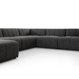 Langham Channeled 6-Piece Sectional - Saxon Charcoal