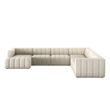 Langham Channeled 6-Piece Sectional - Crypton Nomad Snow