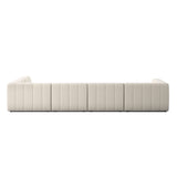 Langham Channeled 5-Piece Sectional - Crypton Nomad Snow