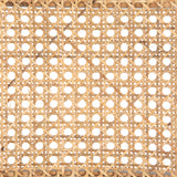 Mixed materials refresh retro dining style. Ebony-finished nettlewood frames a textural inlay of natural cane, for perfect contrast. Fastened by Velcro, high-performance linen-blend seating for modern sensibility. Performance fabrics are specially created to withstand spills, stains, high traffic and wear, ensuring long-term comfort and unmatched durability. Amethyst Home provides interior design, new construction, custom furniture and area rugs in the Laguna Beach metro area