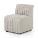 Featuring Augustine Orly Natural Dining Banquette by Four Hands at Amethyst Home. Polyester fabric in a light grey hue features dramatic channeling, for texture and a comfortable sit.Overall Dimensions: Corner Chair: 28.00"w x 28.00"d x 31.50"h 72" Bench: 72.00"w x 28.00"d x 31.50"h Chair + A Half: 38.50"w x 28.00"d x 31.50"h 82" Bench: 82.00"w x 28.00"d x.  Amethyst Home provides interior design, new home construction design consulting, vintage area rugs, and lighting in the San Diego metro area.