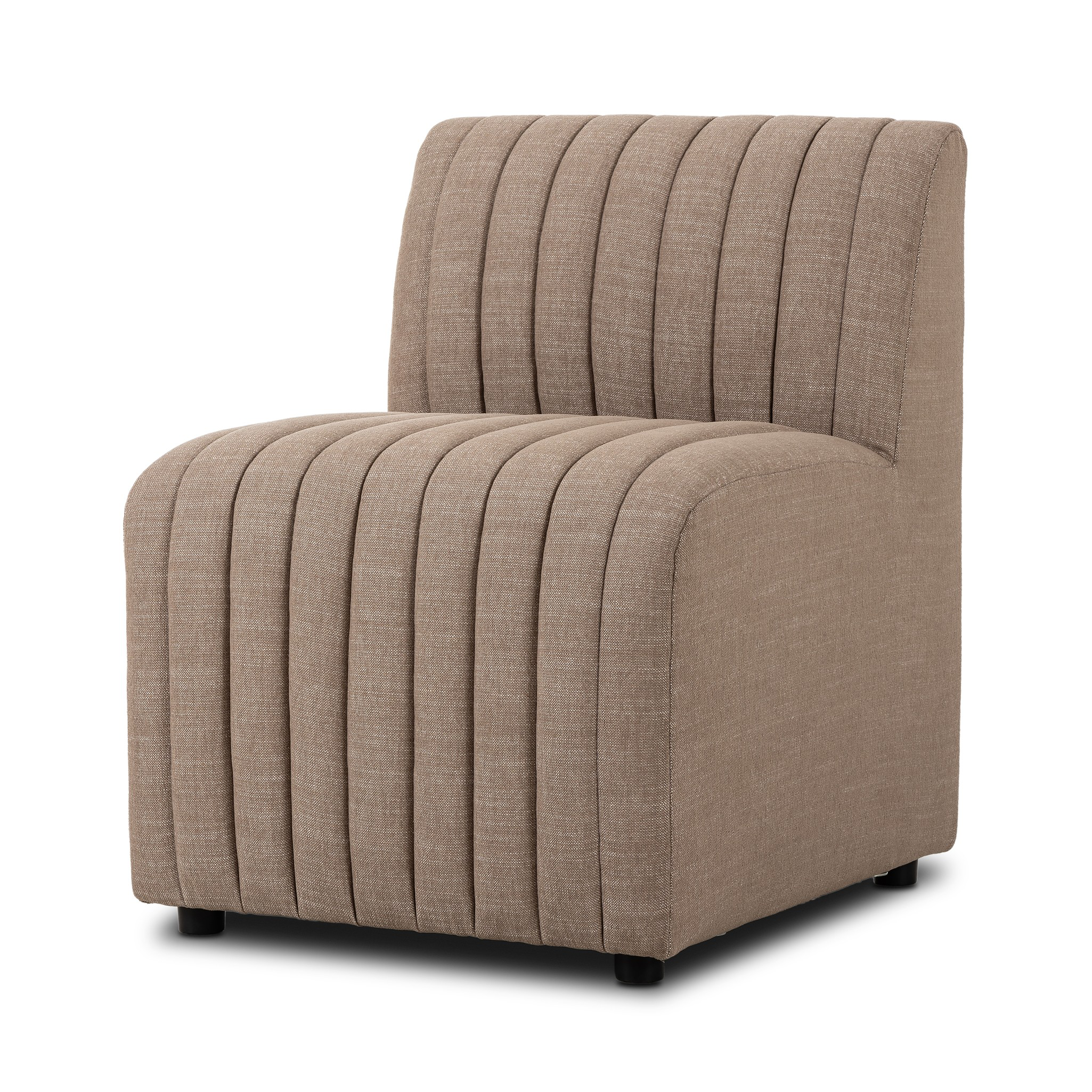 High-performance fabric in a versatile oatmeal hue features dramatic channeling, for trend-forward texture and sumptuous sit. Option to pair with matching pieces for clever modularity.Overall Dimensions:Chair: 25.00"w x 28.00"d x 31.50"h49" Bench: 49.00"w x 28.00"d x 31.50"hCorner Chair: 28.00"w x 28.00"d x 31.50"h72" Bench: 72.00"w x 28.00"d x 31. Amethyst Home provides interior design, new home construction design consulting, vintage area rugs, and lighting in the Seattle metro area.