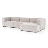 Langham Channeled 3-Piece Sectional - Napa Sandstone