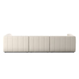 Langham Channeled 3-Piece Sectional - Crypton Nomad Snow