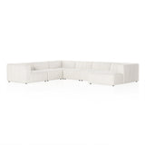 Langham Channeled 6-Piece Sectional - Fayette Cloud