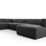 Langham Channeled 6-Piece Sectional - Saxon Charcoal