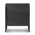 Bring a clean, beautifully industrial look to the bedroom with a three-drawer dresser made from black-finished iron, featuring bronzed iron hardware.