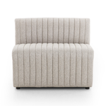 Featuring Augustine Orly Natural Dining Banquette by Four Hands at Amethyst Home. Polyester fabric in a light grey hue features dramatic channeling, for texture and a comfortable sit.Overall Dimensions: Corner Chair: 28.00"w x 28.00"d x 31.50"h 72" Bench: 72.00"w x 28.00"d x 31.50"h Chair + A Half: 38.50"w x 28.00"d x 31.50"h 82" Bench: 82.00"w x 28.00"d x .  Amethyst Home provides interior design, new home construction design consulting, vintage area rugs, and lighting in the Portland metro area.