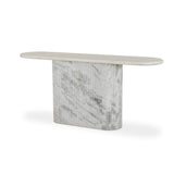 Oranda Console Table - Polished White Marble - Polished White Marble w/ Sealant | shipping 05/28/2026