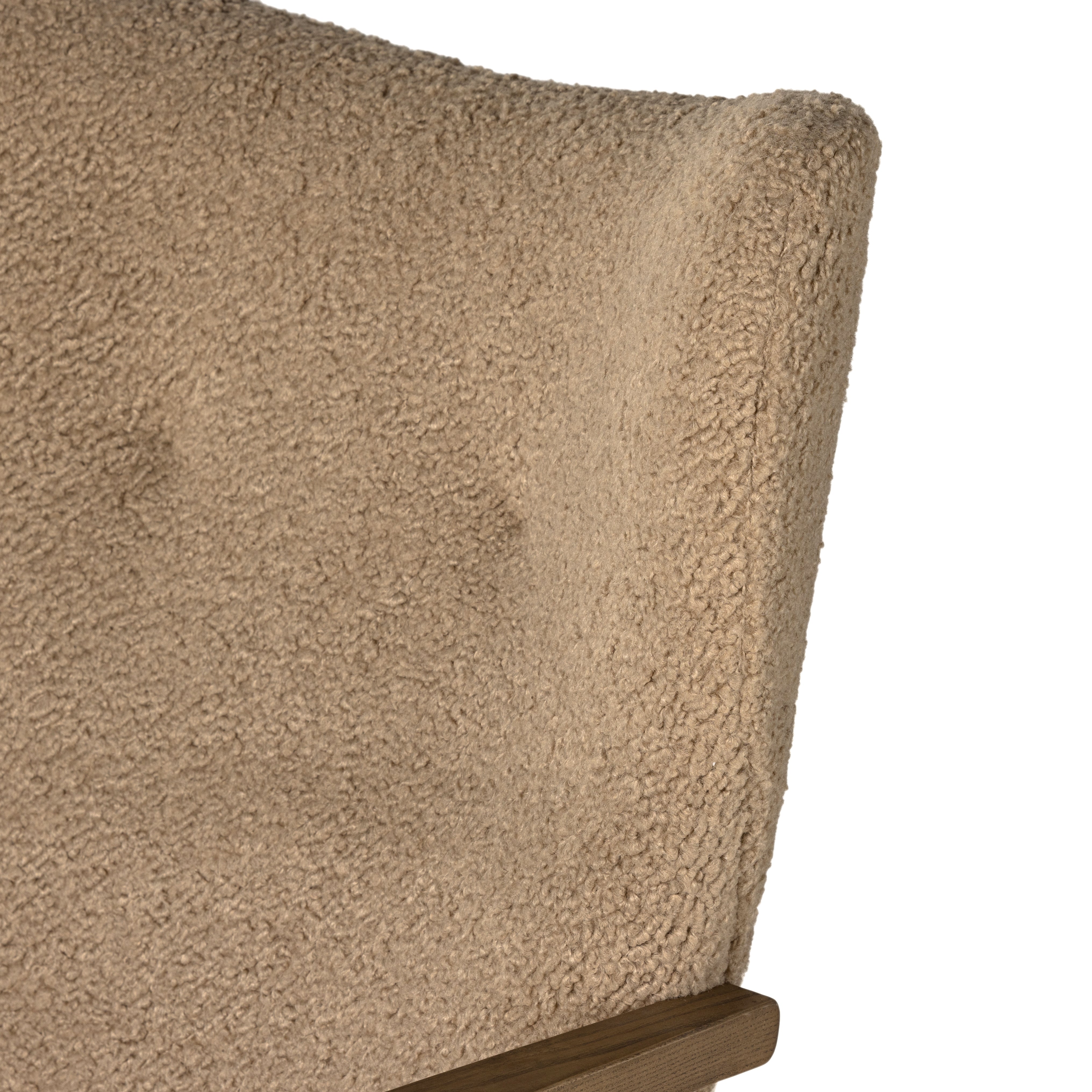 Featuring Melrose Sheepskin Camel Desk Chair by Four Hands at Amethyst Home. A comfort-driven desk chair features soft, textural upholstery in a versatile camel, framed by solid ash arms. A height-adjustable swivel base with casters makes for ease in the modern office.Overall Dimensions: 24.50"W x 27.25"L x 40"HColors: Amber Ash, Polished Aluminum, Sheepskin . Amethyst Home provides interior design, new home construction design consulting, vintage area rugs, and lighting in the Seattle metro area.